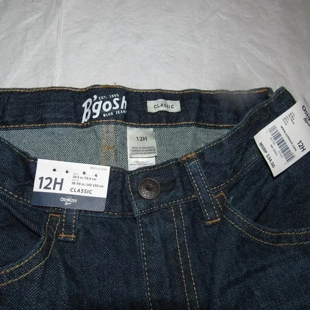 NWT OSHKOSH B’GOSH Classic Medium Wash Jeans 12H